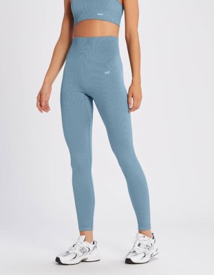 MP Women's Graphine Blue Tempo Rib Seamless Leggings